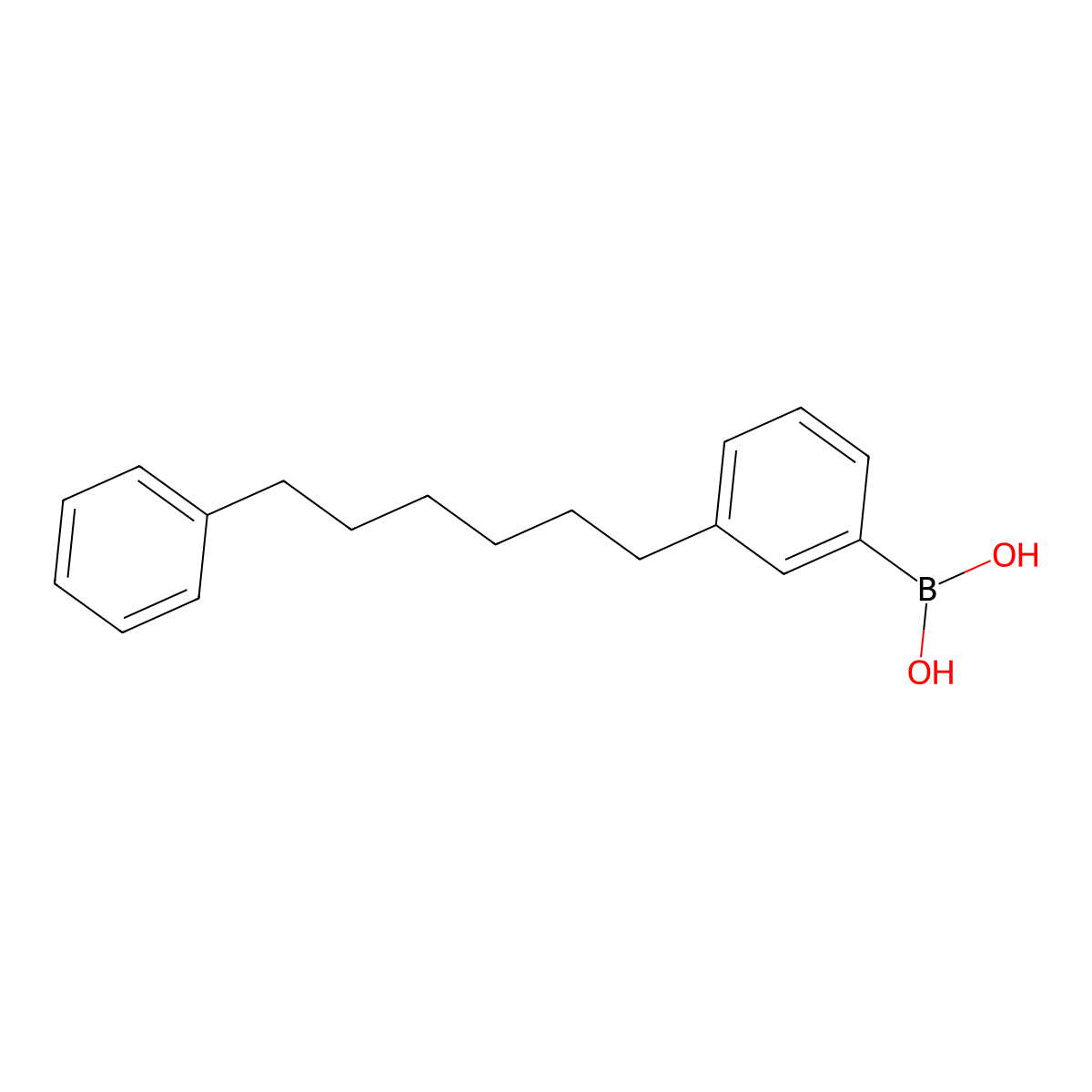 (3-(6-Phenylhexyl)phenyl)boronic acid molecular structure, CAS 1795440-43-5