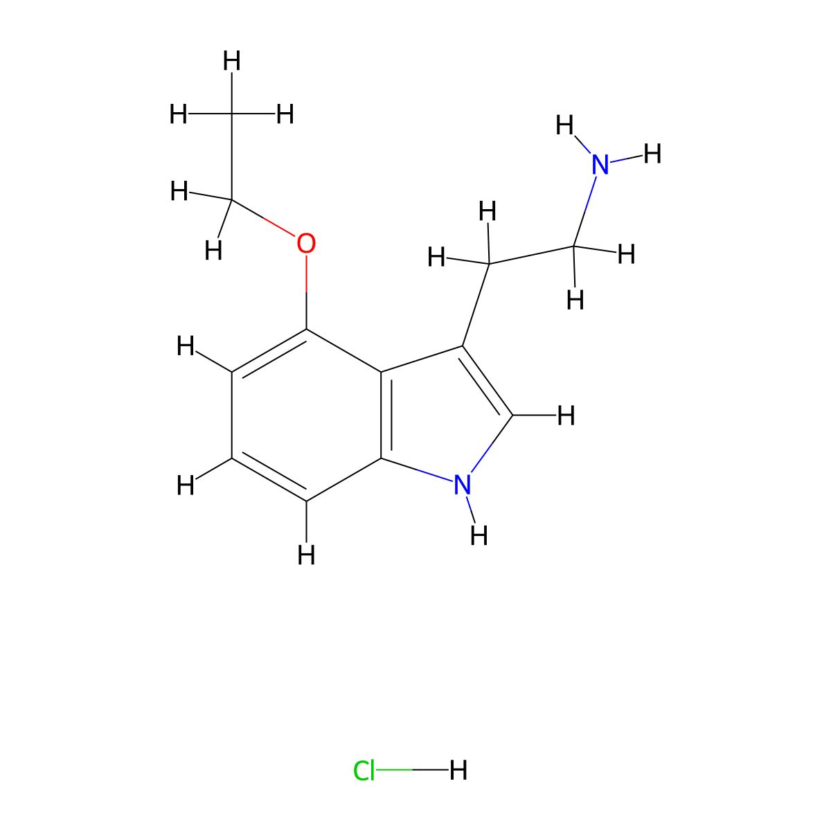 2-(4-ethoxy-1H-indol-3-yl)ethan-1-amine hydrochloride molecular structure, CAS 1795441-70-1