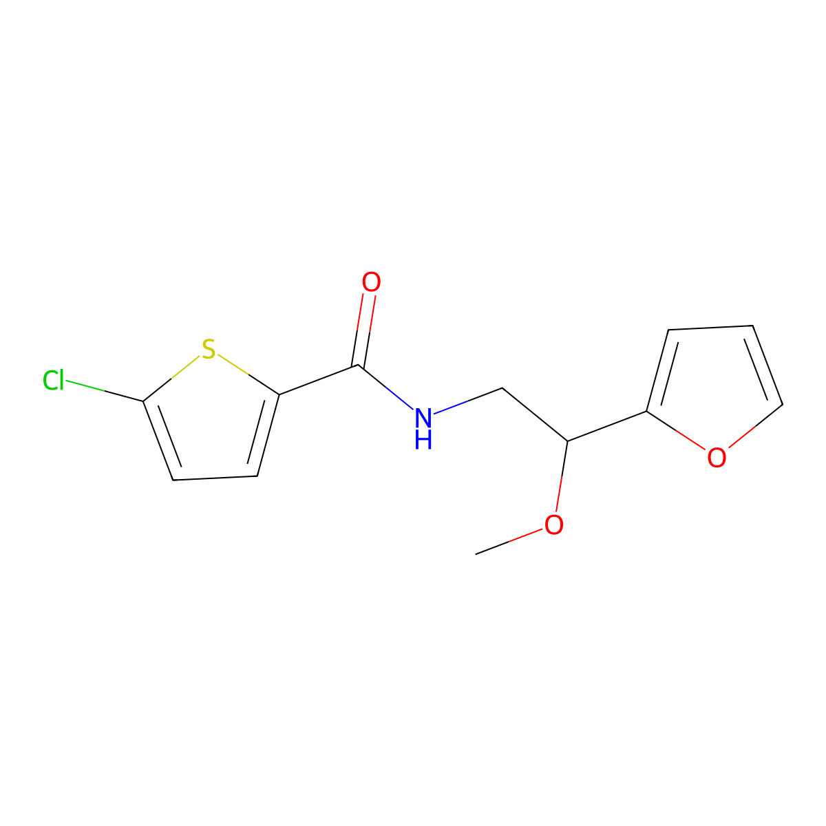 5-chloro-N-[2-(furan-2-yl)-2-methoxyethyl]thiophene-2-carboxamide molecular structure, CAS 1795442-78-2