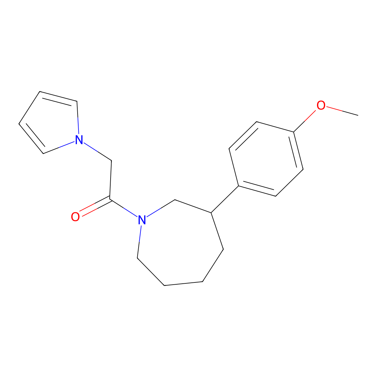 1-(3-(4-methoxyphenyl)azepan-1-yl)-2-(1H-pyrrol-1-yl)ethanone molecular structure, CAS 1795443-23-0