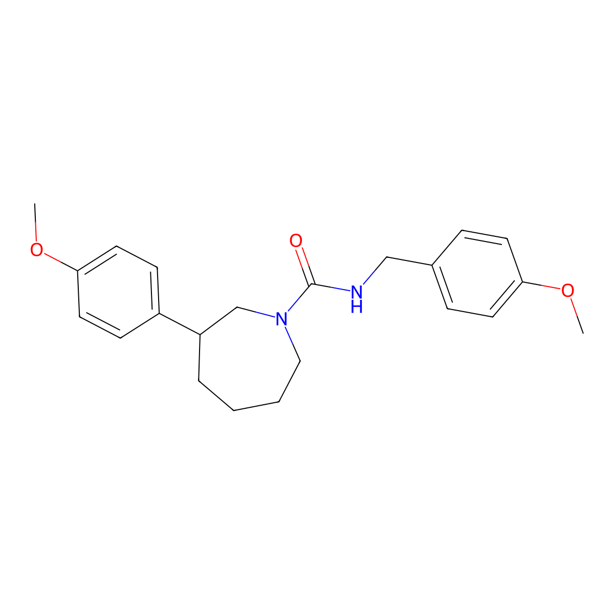 N-(4-methoxybenzyl)-3-(4-methoxyphenyl)azepane-1-carboxamide molecular structure, CAS 1795443-29-6