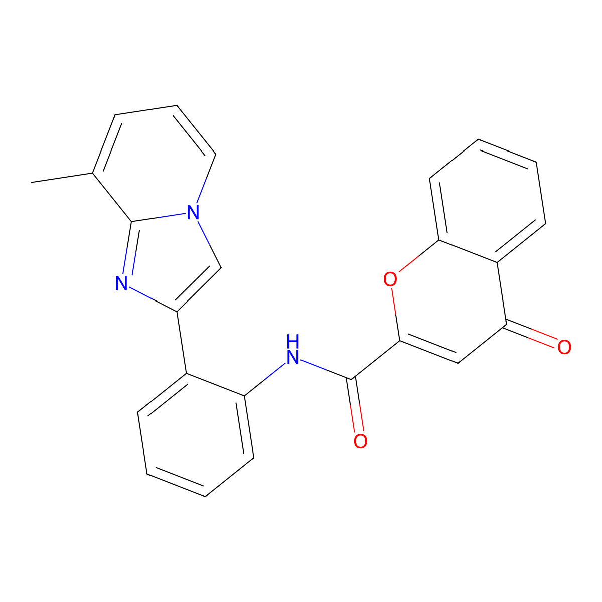 N-(2-(8-methylimidazo[1,2-a]pyridin-2-yl)phenyl)-4-oxo-4H-chromene-2-carboxamide molecular structure, CAS 1795443-48-9