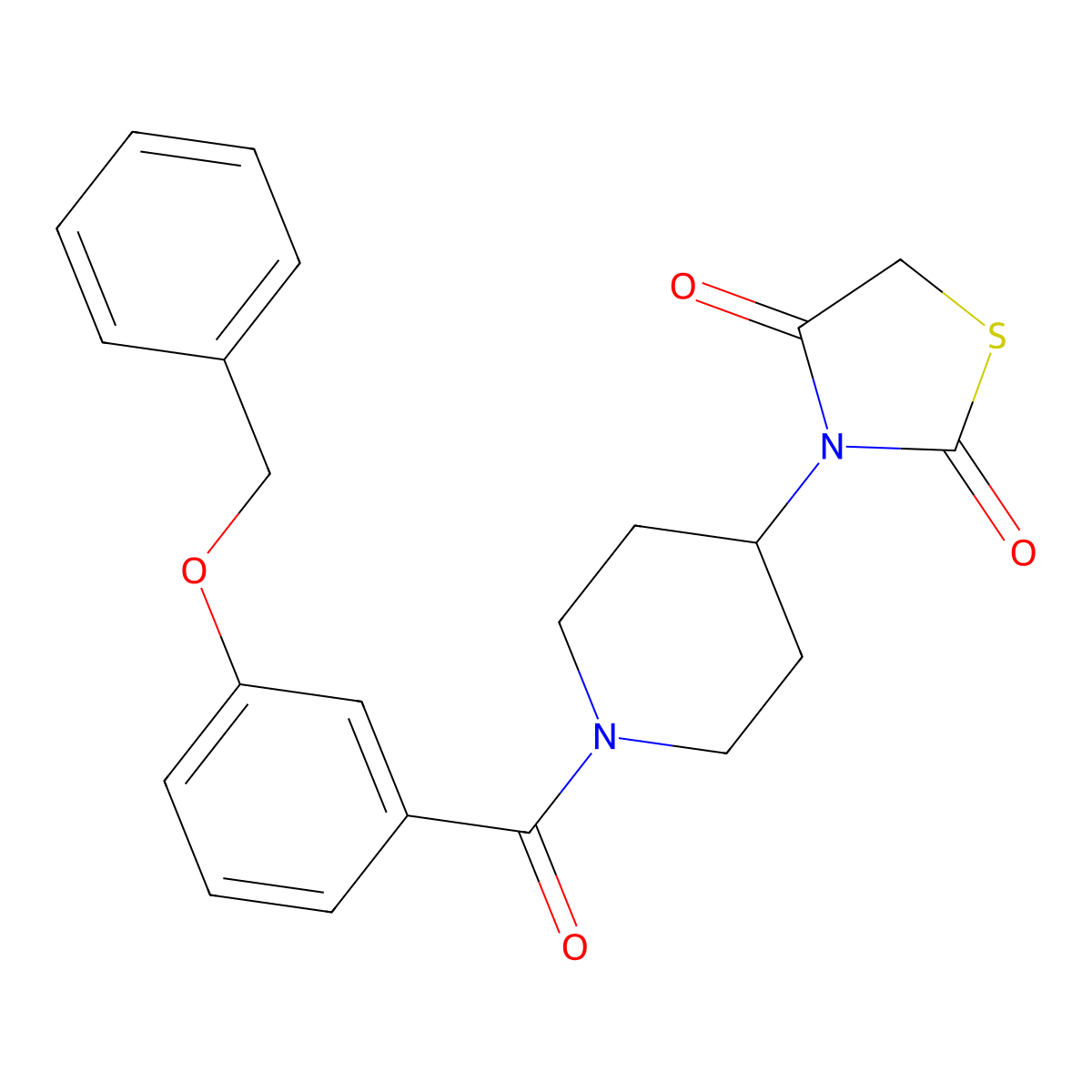 3-(1-(3-(Benzyloxy)benzoyl)piperidin-4-yl)thiazolidine-2,4-dione molecular structure, CAS 1795449-58-9