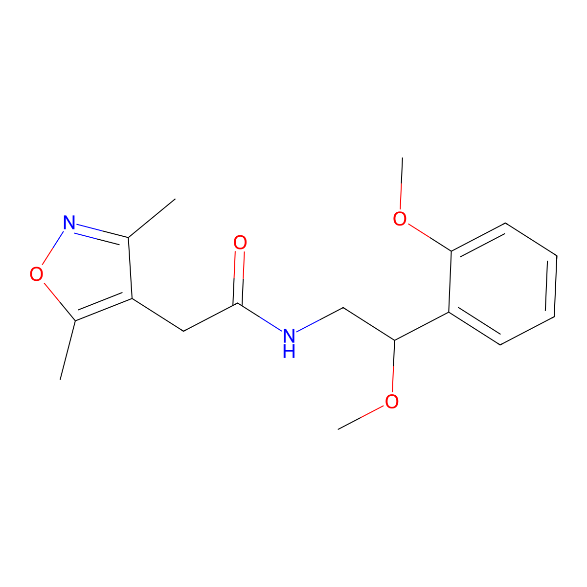 2-(3,5-dimethylisoxazol-4-yl)-N-(2-methoxy-2-(2-methoxyphenyl)ethyl)acetamide molecular structure, CAS 1795455-20-7