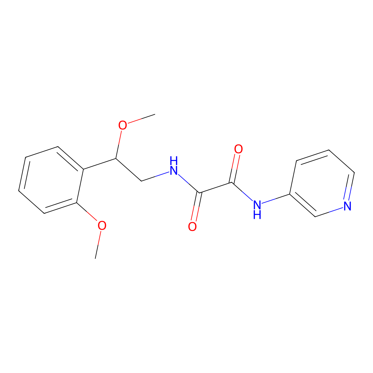 N1-(2-methoxy-2-(2-methoxyphenyl)ethyl)-N2-(pyridin-3-yl)oxalamide molecular structure, CAS 1795455-27-4