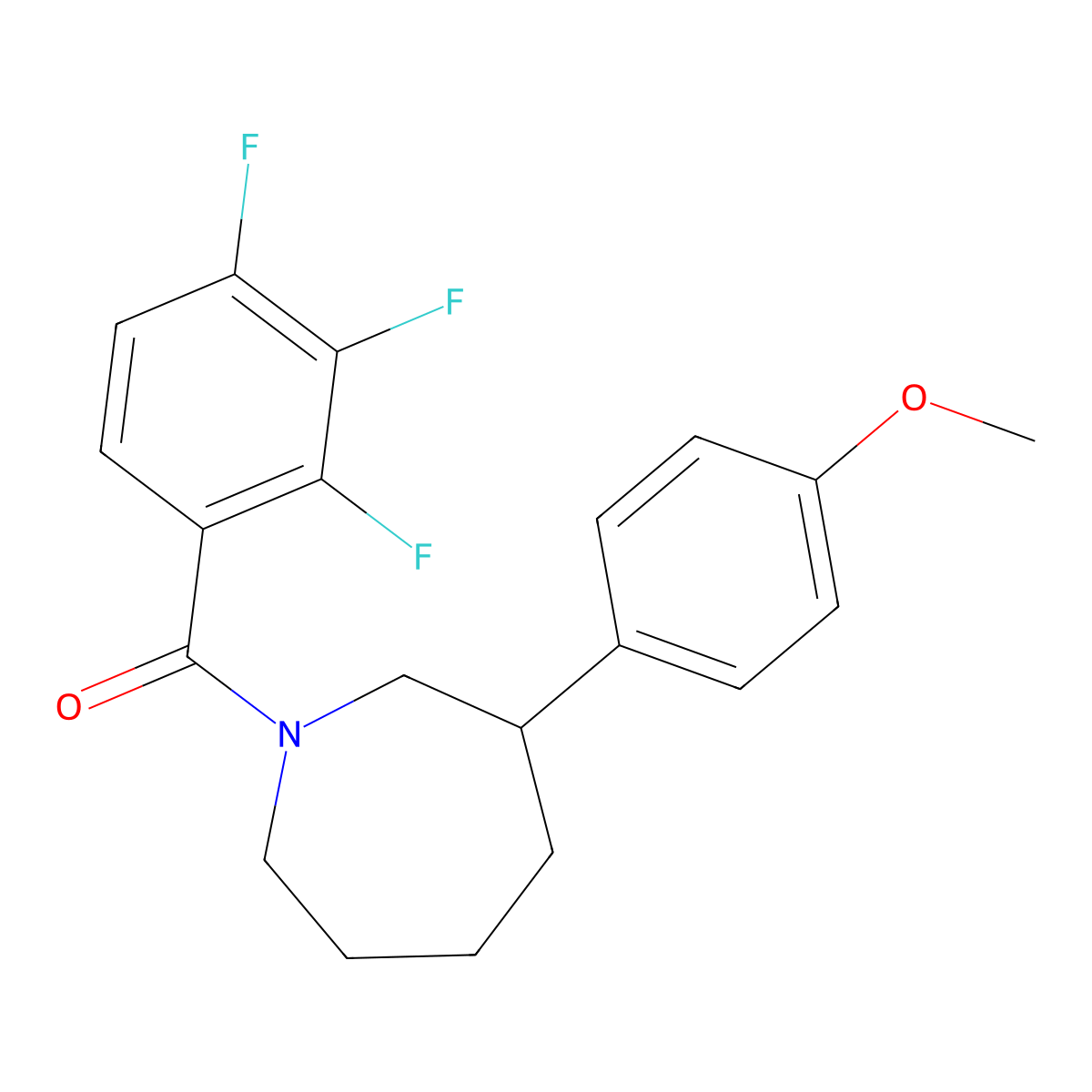 (3-(4-Methoxyphenyl)azepan-1-yl)(2,3,4-trifluorophenyl)methanone molecular structure, CAS 1795456-87-9