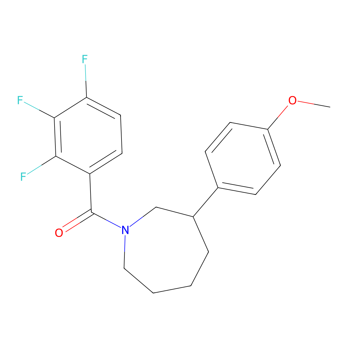 (3-(4-Methoxyphenyl)azepan-1-yl)(2,3,4-trifluorophenyl)methanone molecular structure, CAS 1795456-87-9