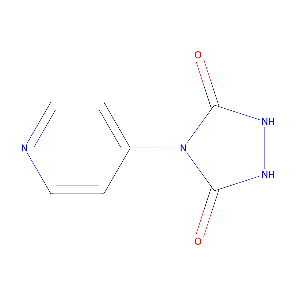 4-(Pyridin-4-yl)-1,2,4-triazolidine-3,5-dione molecular structure, CAS 1795457-36-1