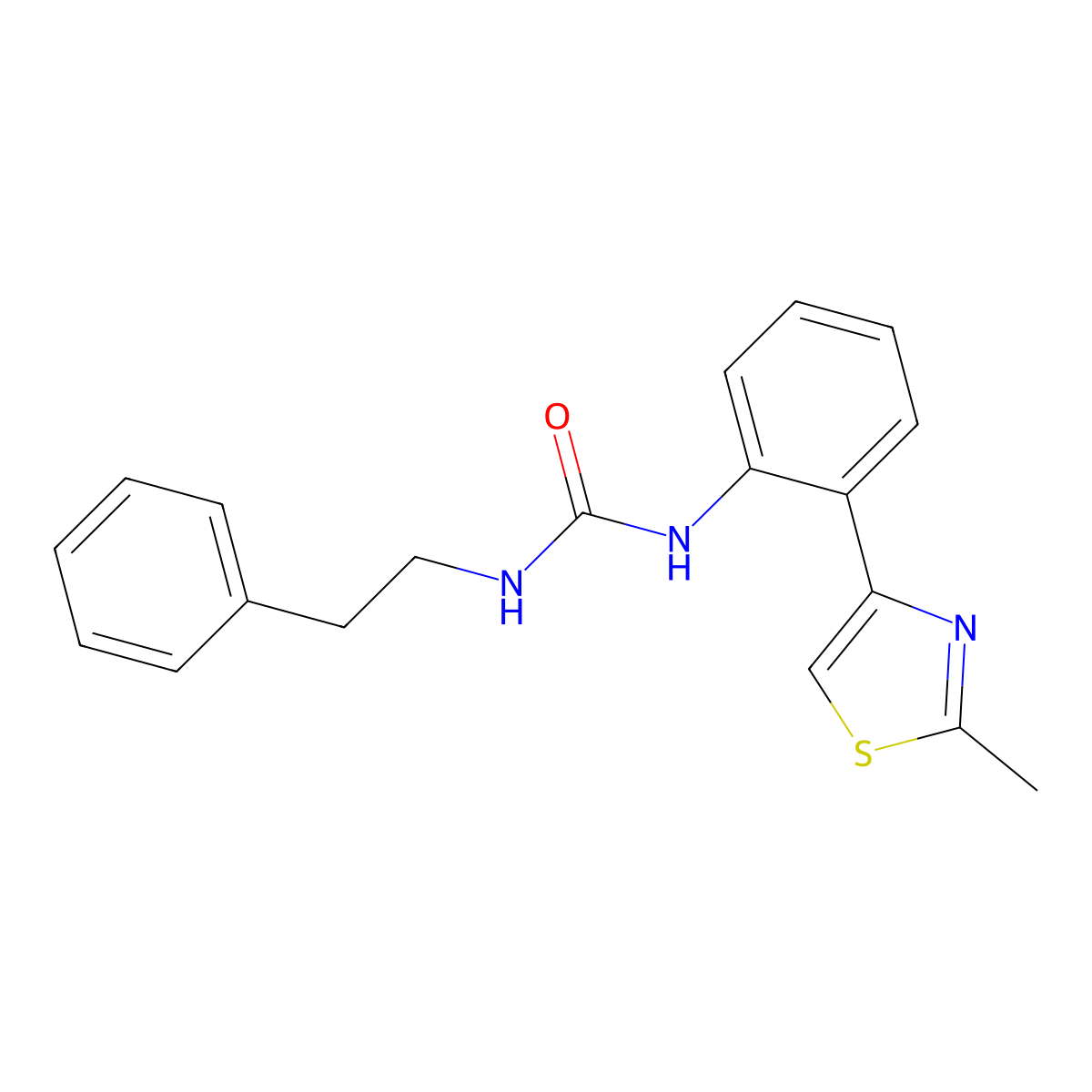 1-(2-(2-Methylthiazol-4-yl)phenyl)-3-phenethylurea molecular structure, CAS 1795457-77-0