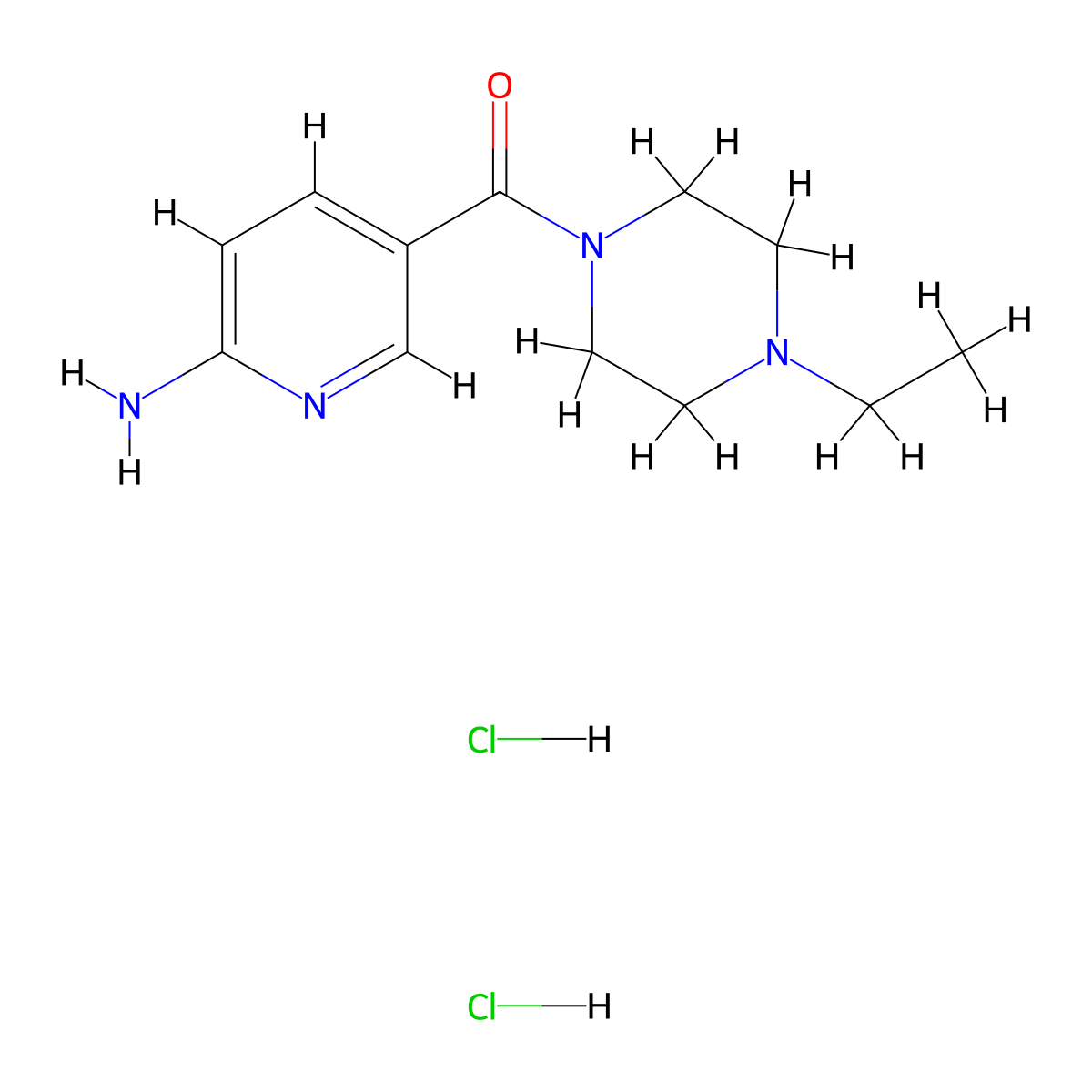 5-(4-Ethylpiperazine-1-carbonyl)pyridin-2-amine dihydrochloride molecular structure, CAS 1795469-07-6