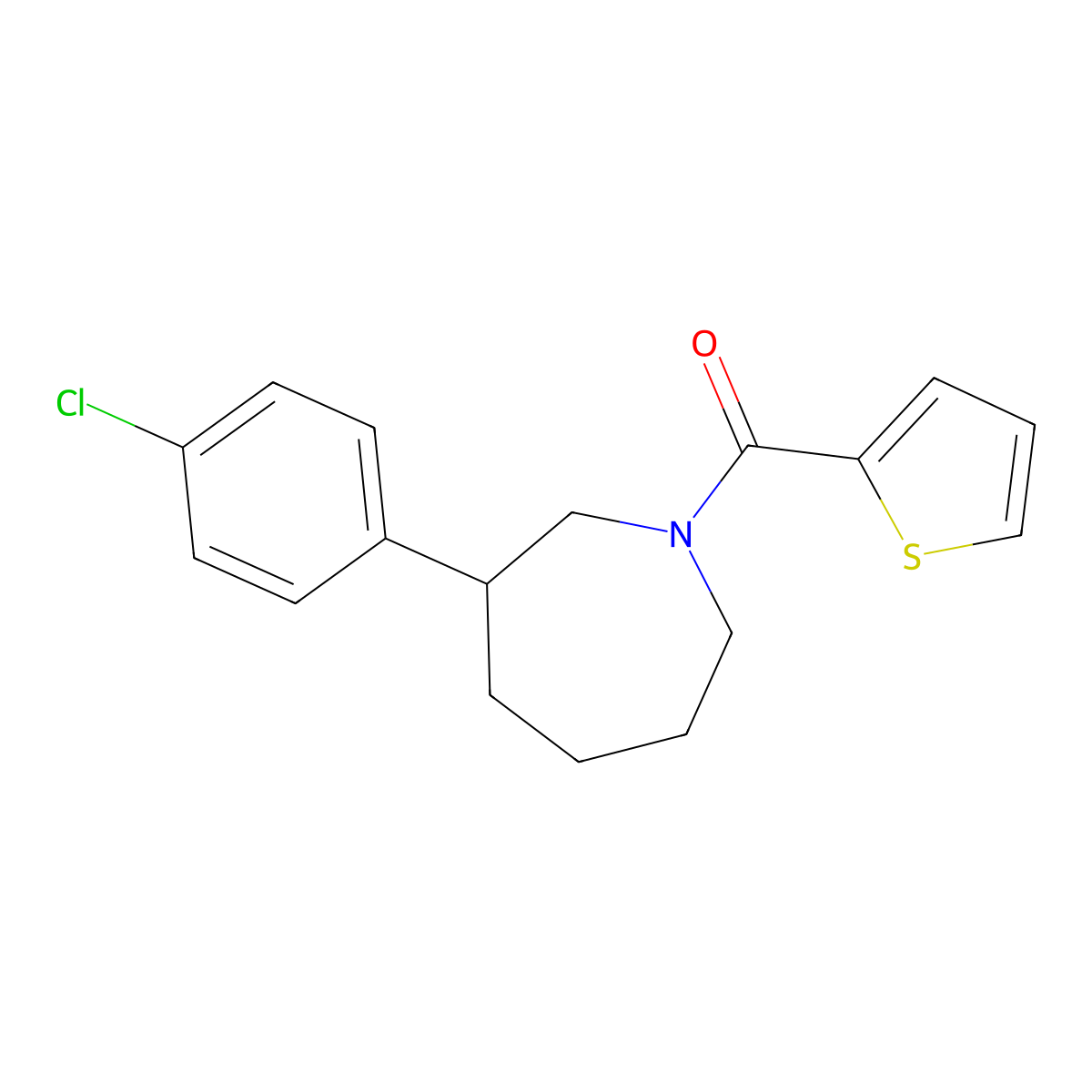 (3-(4-Chlorophenyl)azepan-1-yl)(thiophen-2-yl)methanone molecular structure, CAS 1795471-43-0
