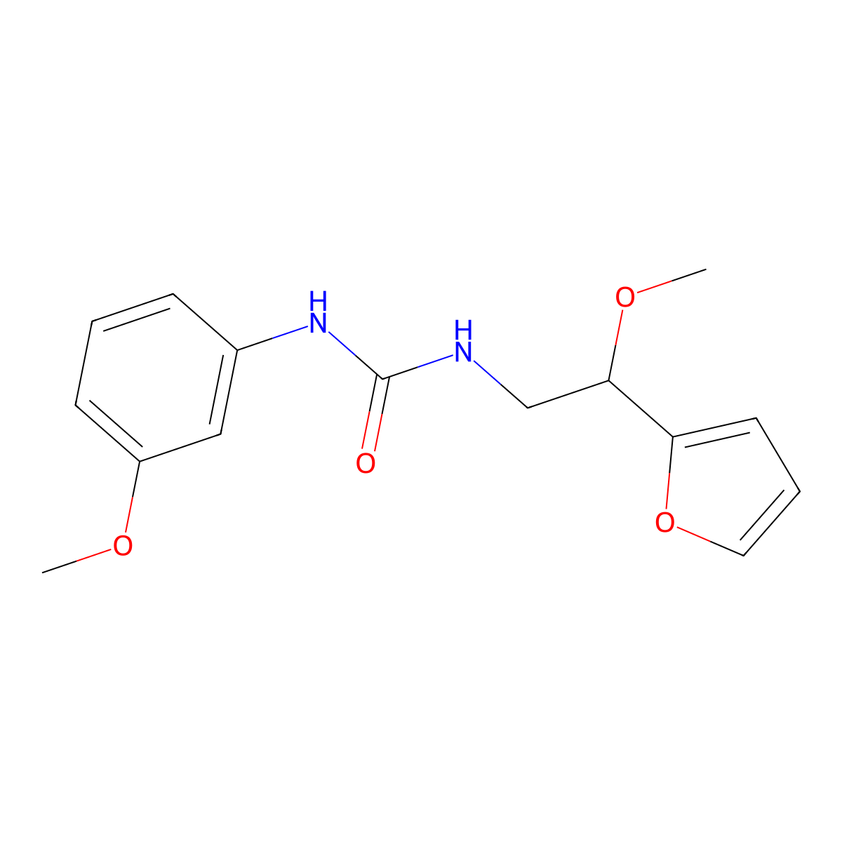 1-(2-(Furan-2-yl)-2-methoxyethyl)-3-(3-methoxyphenyl)urea molecular structure, CAS 1795472-80-8