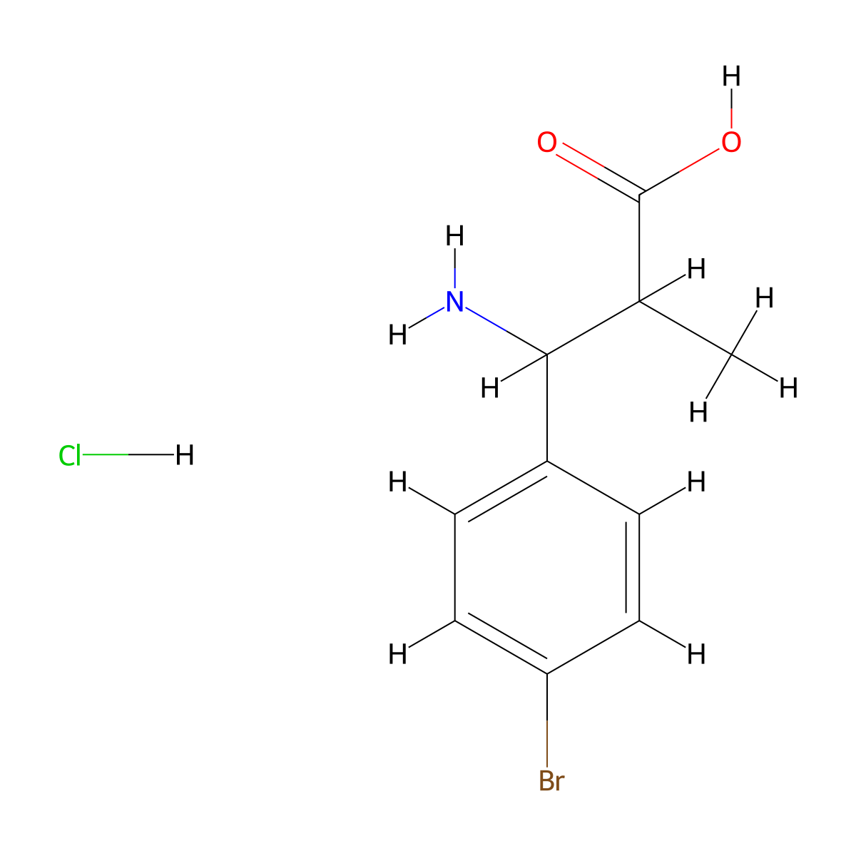 3-Amino-3-(4-bromophenyl)-2-methylpropanoic acid hydrochloride molecular structure, CAS 1795478-58-8