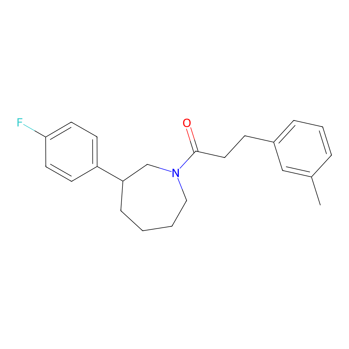 1-(3-(4-Fluorophenyl)azepan-1-yl)-3-(m-tolyl)propan-1-one molecular structure, CAS 1795479-58-1