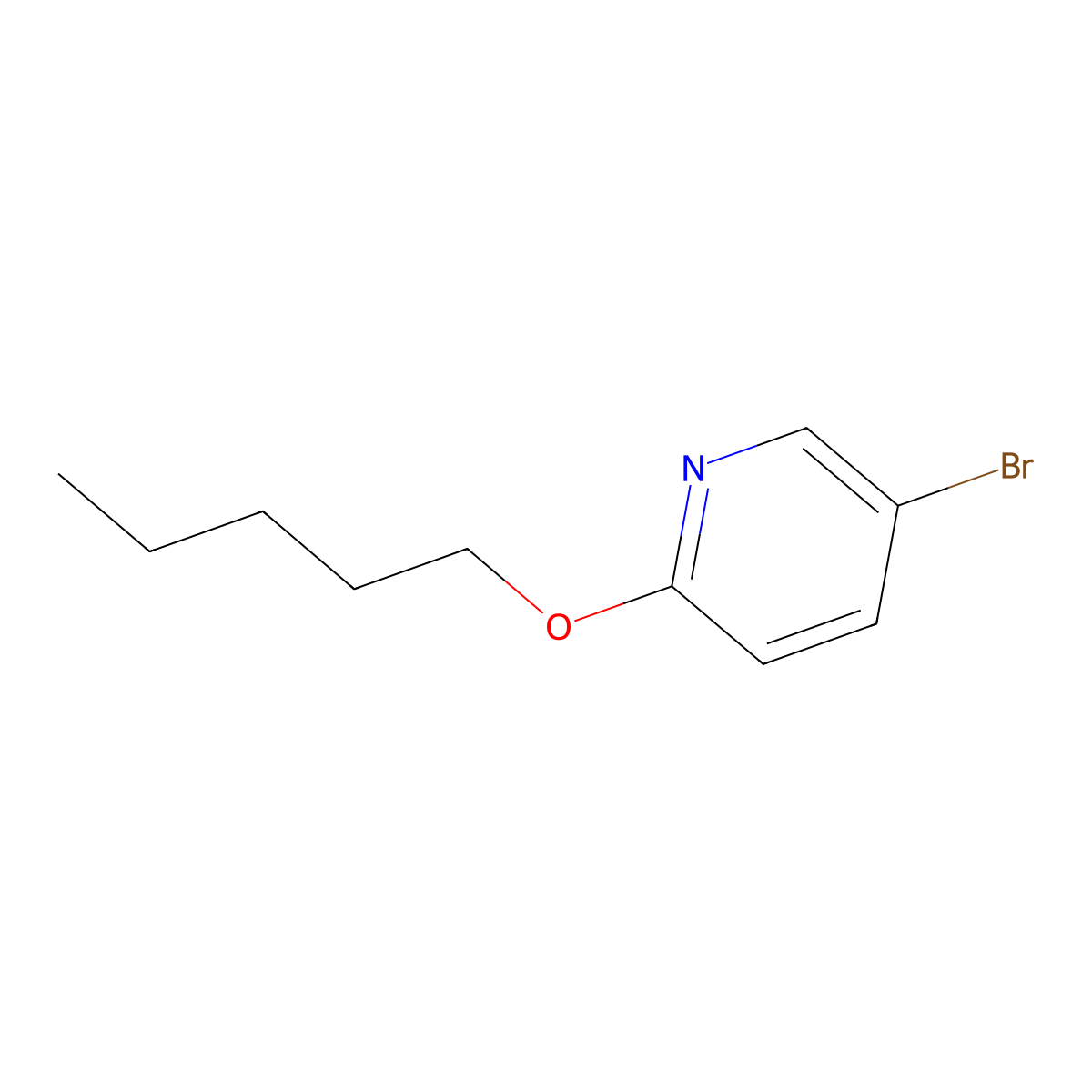 5-Bromo-2-(pentyloxy)pyridine molecular structure, CAS 179548-05-1