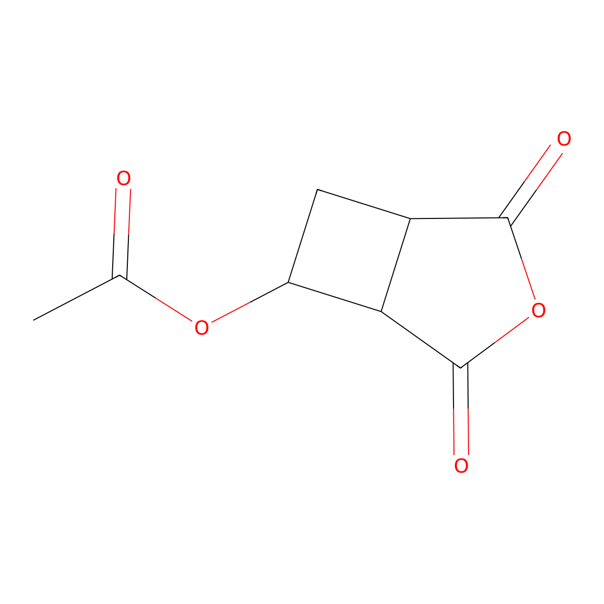 [cis-2,4-Dioxo-3-oxabicyclo[3.2.0]heptan-6-yl] acetate molecular structure, CAS 179548-96-0
