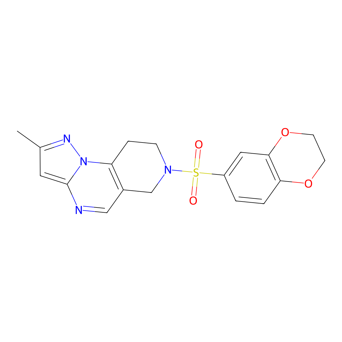 11-(2,3-Dihydro-1,4-benzodioxine-6-sulfonyl)-4-methyl-2,3,7,11-tetraazatricyclo[7.4.0.0^{2,6}]trideca-1(9),3,5,7-tetraene molecular structure, CAS 1795480-86-2