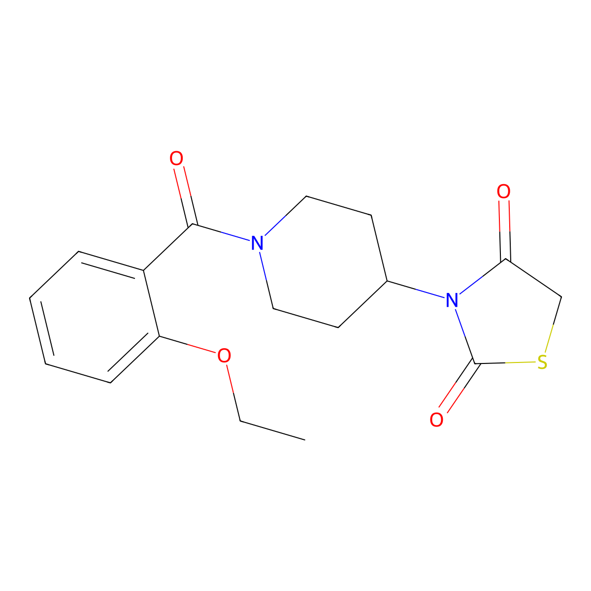3-(1-(2-Ethoxybenzoyl)piperidin-4-yl)thiazolidine-2,4-dione molecular structure, CAS 1795481-63-8