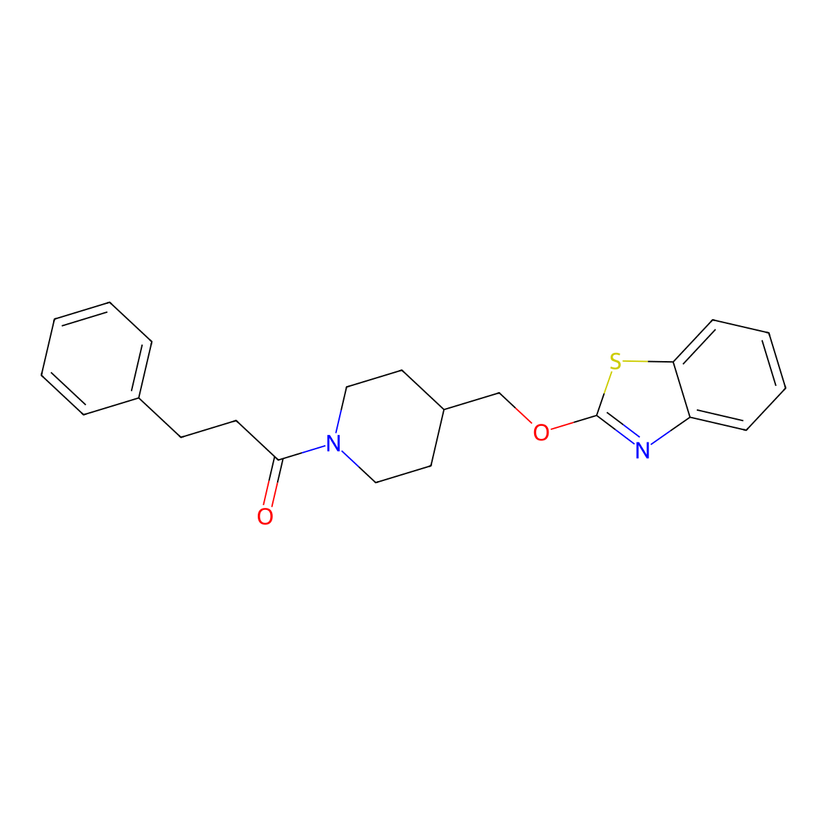 1-(4-((Benzo[d]thiazol-2-yloxy)methyl)piperidin-1-yl)-3-phenylpropan-1-one molecular structure, CAS 1795484-01-3