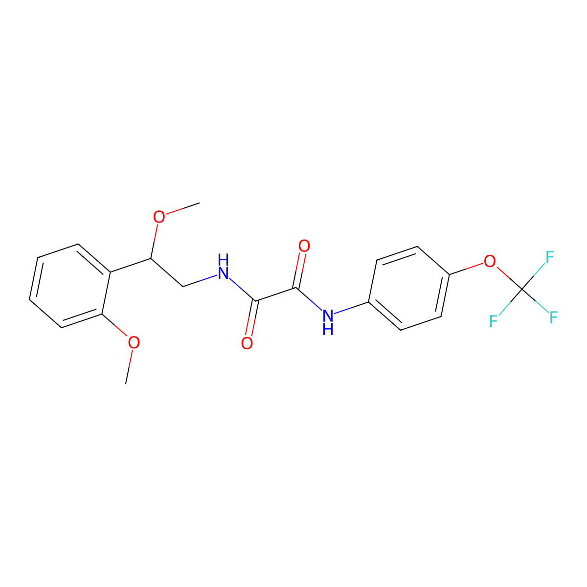 N1-(2-methoxy-2-(2-methoxyphenyl)ethyl)-N2-(4-(trifluoromethoxy)phenyl)oxalamide molecular structure, CAS 1795485-05-0