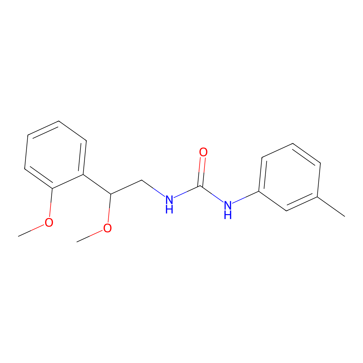 1-(2-Methoxy-2-(2-methoxyphenyl)ethyl)-3-(m-tolyl)urea molecular structure, CAS 1795485-10-7