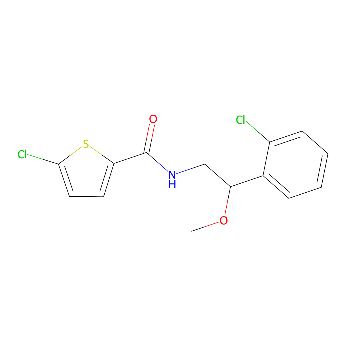 5-chloro-N-[2-(2-chlorophenyl)-2-methoxyethyl]thiophene-2-carboxamide molecular structure, CAS 1795485-16-3