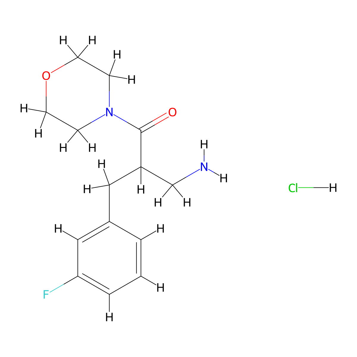3-Amino-2-[(3-fluorophenyl)methyl]-1-(morpholin-4-yl)propan-1-one hydrochloride molecular structure, CAS 1795486-28-0