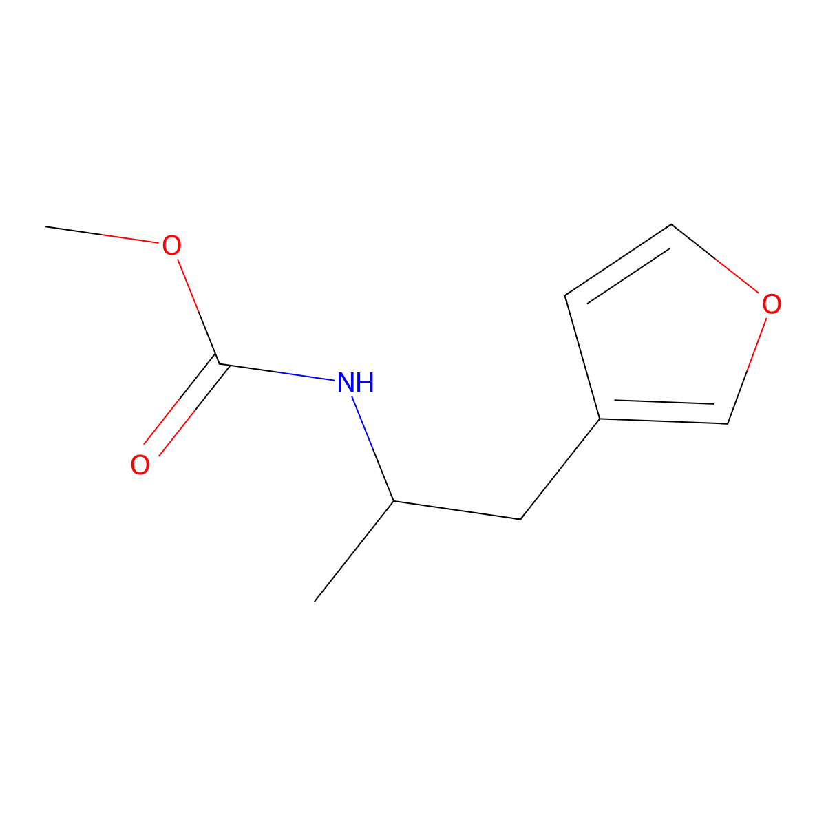 Methyl (1-(furan-3-yl)propan-2-yl)carbamate molecular structure, CAS 1795487-03-4