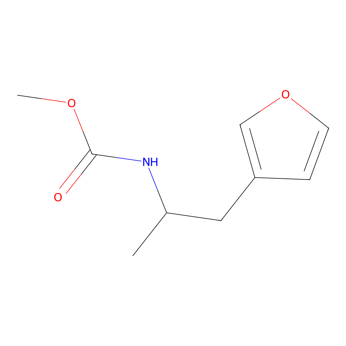 Methyl (1-(furan-3-yl)propan-2-yl)carbamate molecular structure, CAS 1795487-03-4