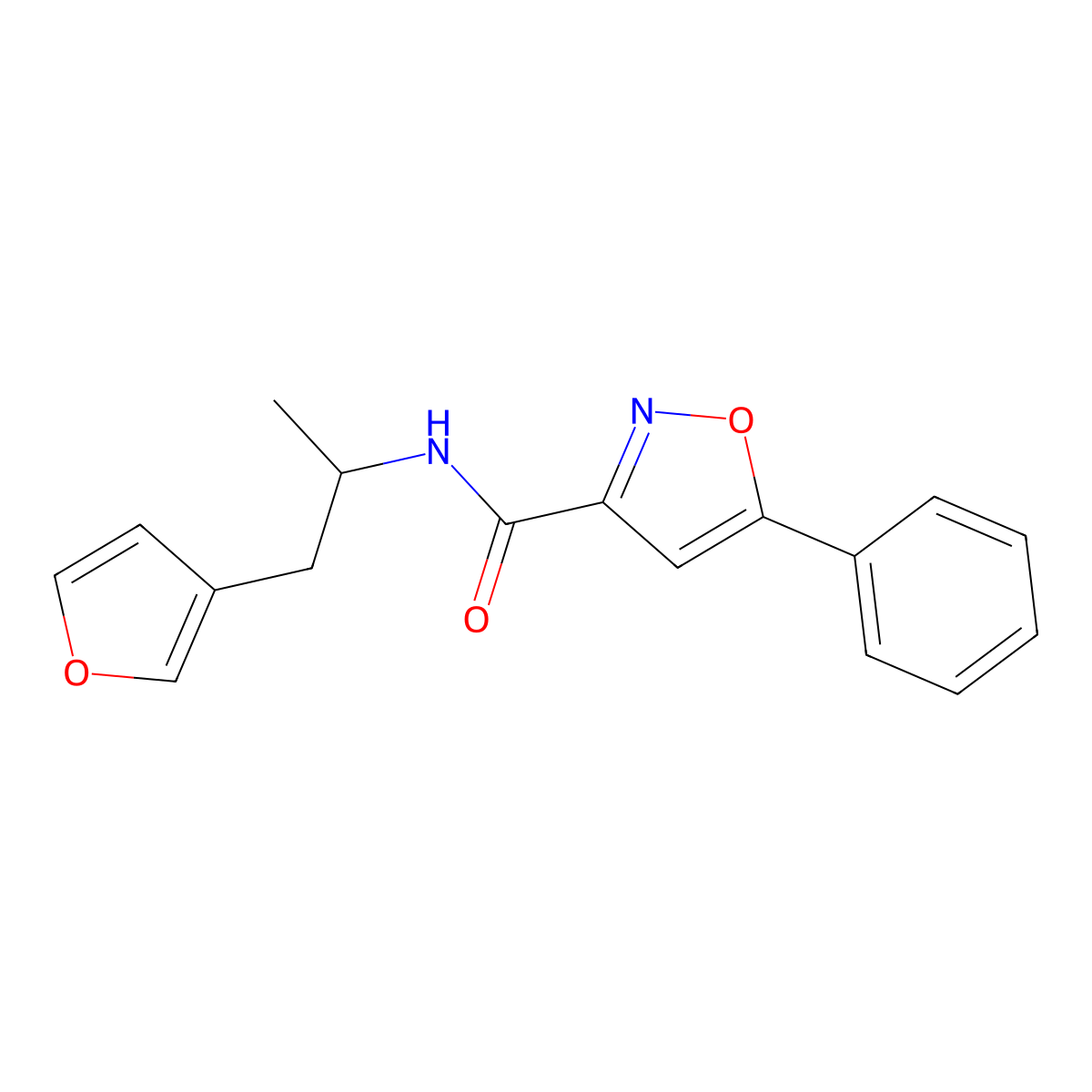 N-(1-(furan-3-yl)propan-2-yl)-5-phenylisoxazole-3-carboxamide molecular structure, CAS 1795487-36-3