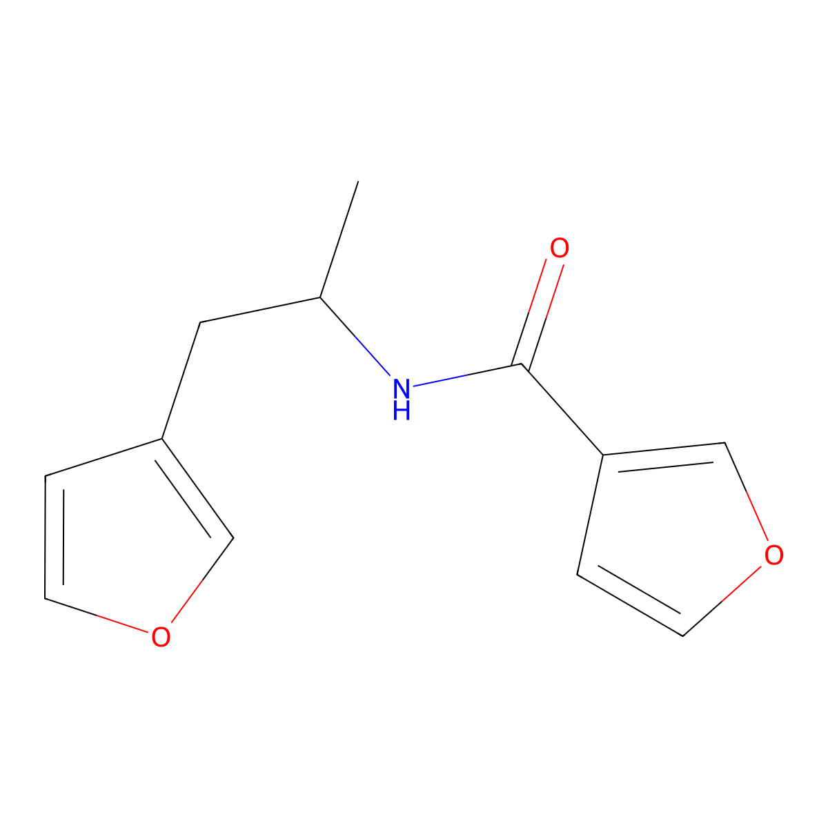 N-[1-(furan-3-yl)propan-2-yl]furan-3-carboxamide molecular structure, CAS 1795487-46-5