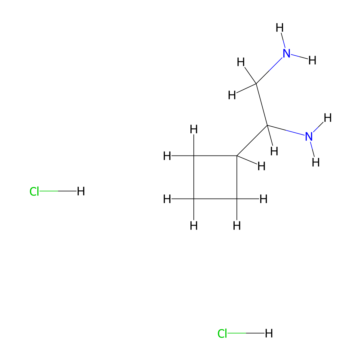 1-Cyclobutylethane-1,2-diamine dihydrochloride molecular structure, CAS 1795492-82-8
