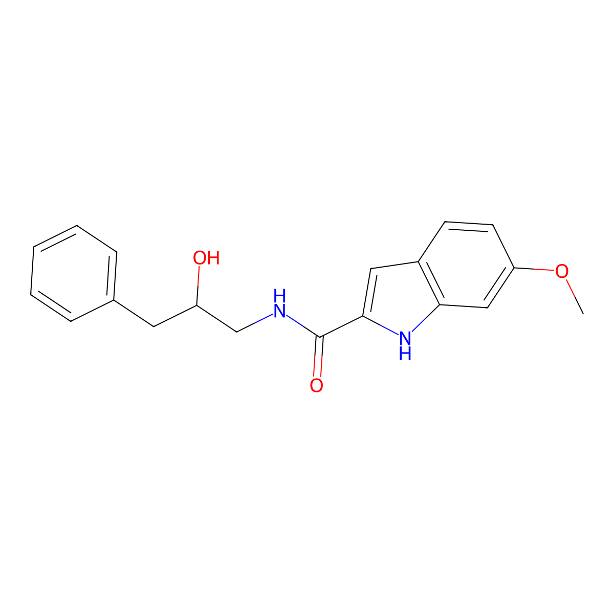N-(2-hydroxy-3-phenylpropyl)-6-methoxy-1H-indole-2-carboxamide molecular structure, CAS 1795493-79-6