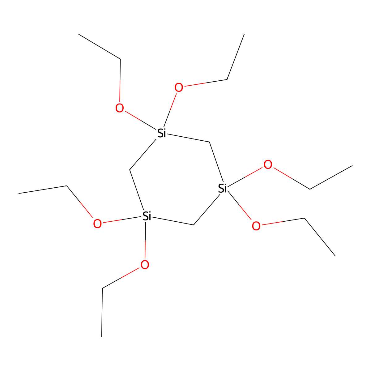 1,1,3,3,5,5-Hexaethoxy-1,3,5-trisilacyclohexane molecular structure, CAS 17955-67-8