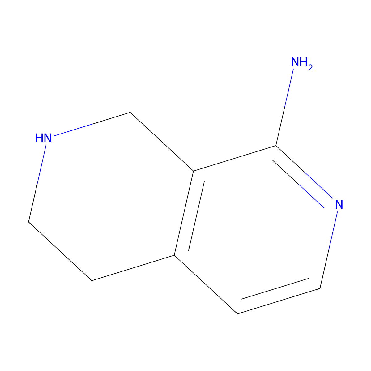 5,6,7,8-Tetrahydro-2,7-naphthyridin-1-amine molecular structure, CAS 1795501-20-0