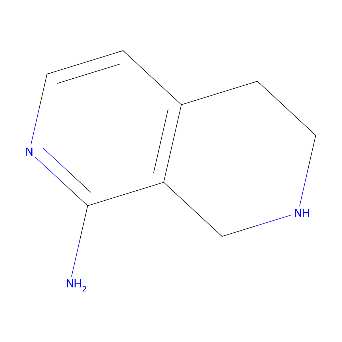 5,6,7,8-Tetrahydro-2,7-naphthyridin-1-amine molecular structure, CAS 1795501-20-0