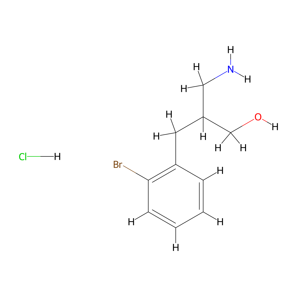 3-Amino-2-[(2-bromophenyl)methyl]propan-1-ol hydrochloride molecular structure, CAS 1795508-54-1