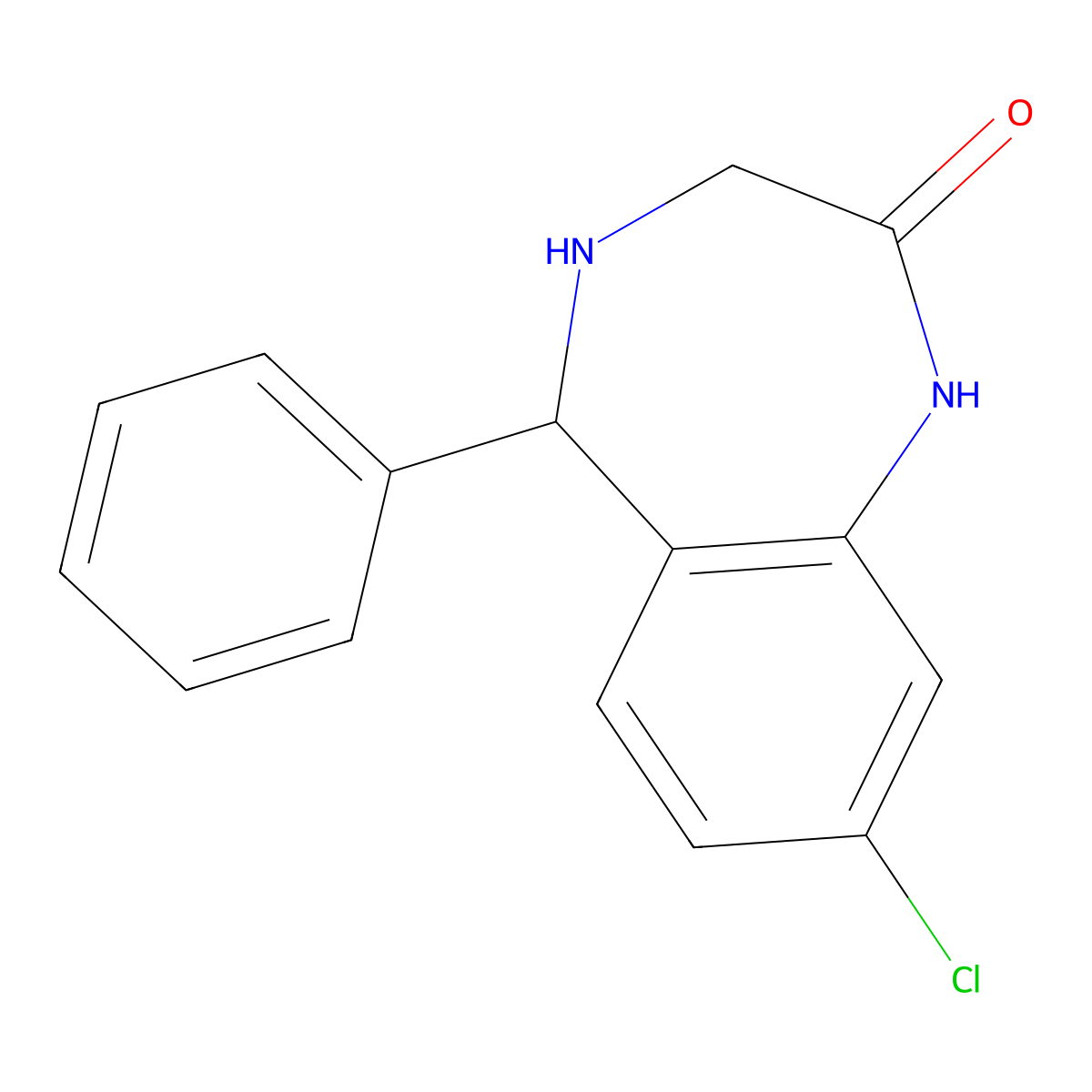 8-chloro-5-phenyl-4,5-dihydro-1H-benzo[e][1,4]diazepin-2(3H)-one molecular structure, CAS 1795518-01-2