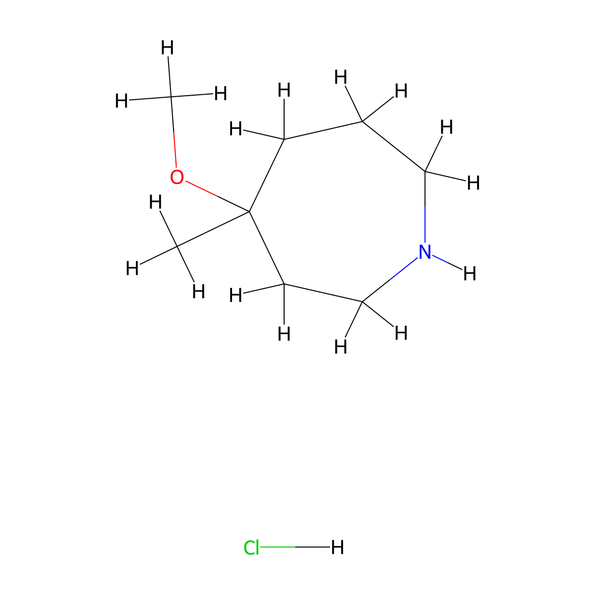 4-Methoxy-4-methylazepane hydrochloride molecular structure, CAS 1795535-48-6