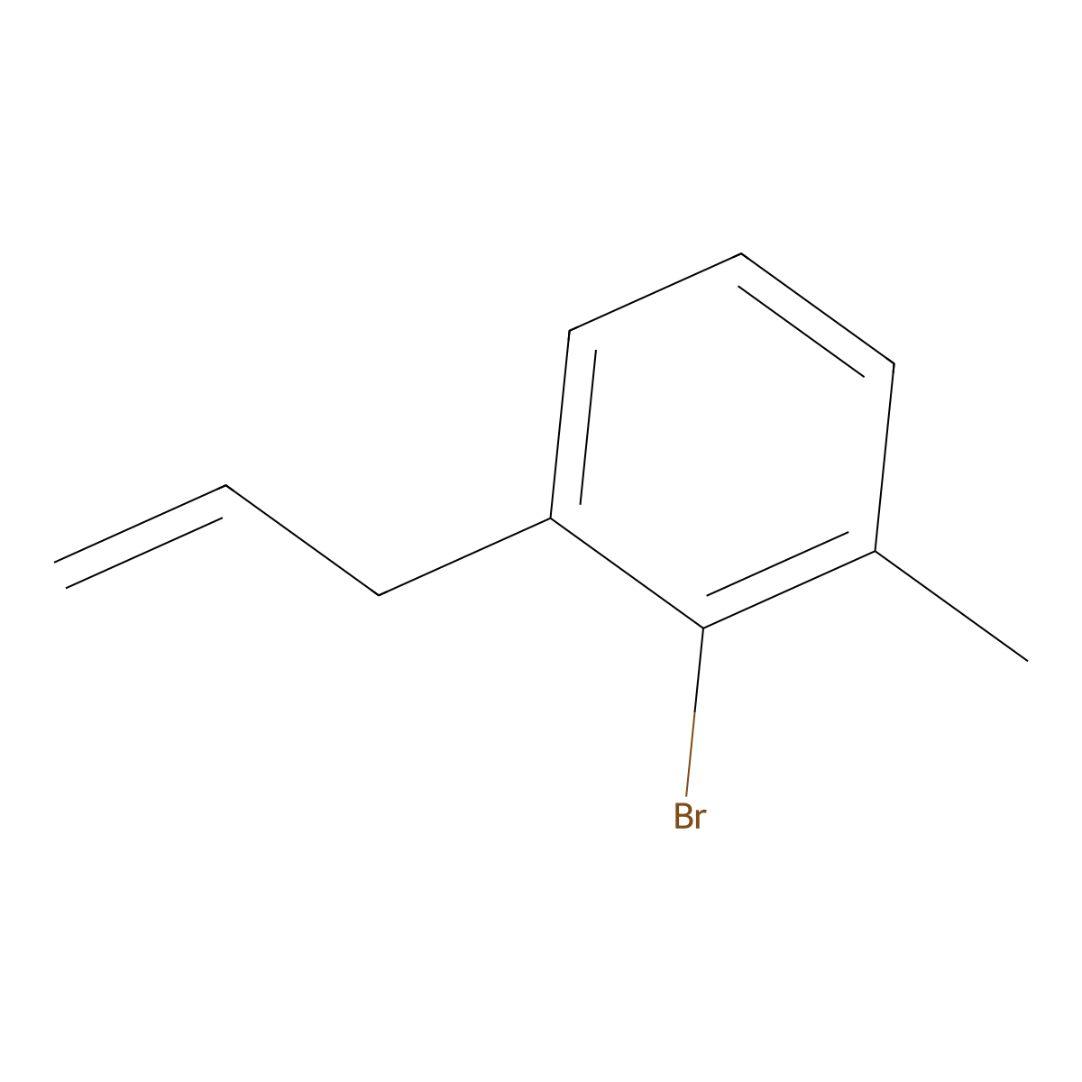 2-Bromo-1-methyl-3-(prop-2-en-1-yl)benzene molecular structure, CAS 179554-10-0