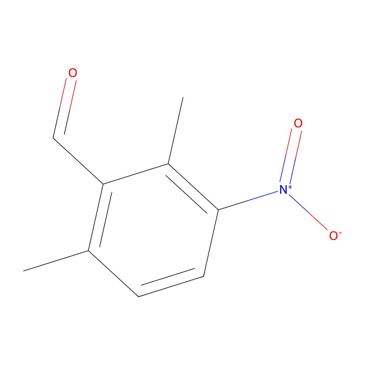 2,6-Dimethyl-3-nitrobenzaldehyde molecular structure, CAS 179554-17-7