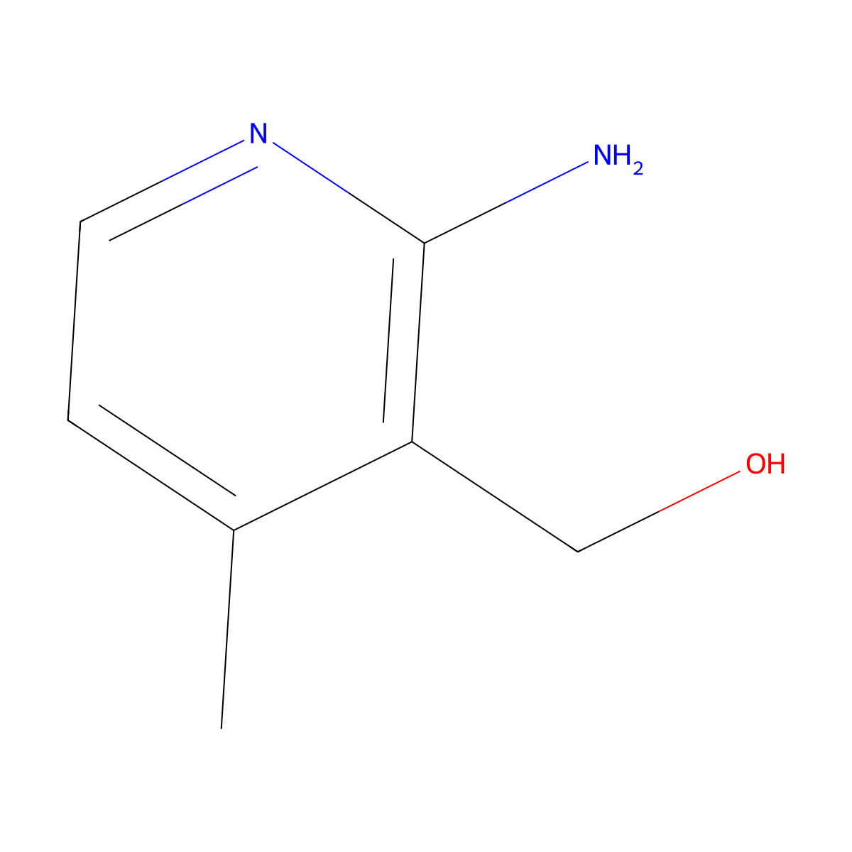 (2-Amino-4-methylpyridin-3-yl)methanol molecular structure, CAS 179554-99-5