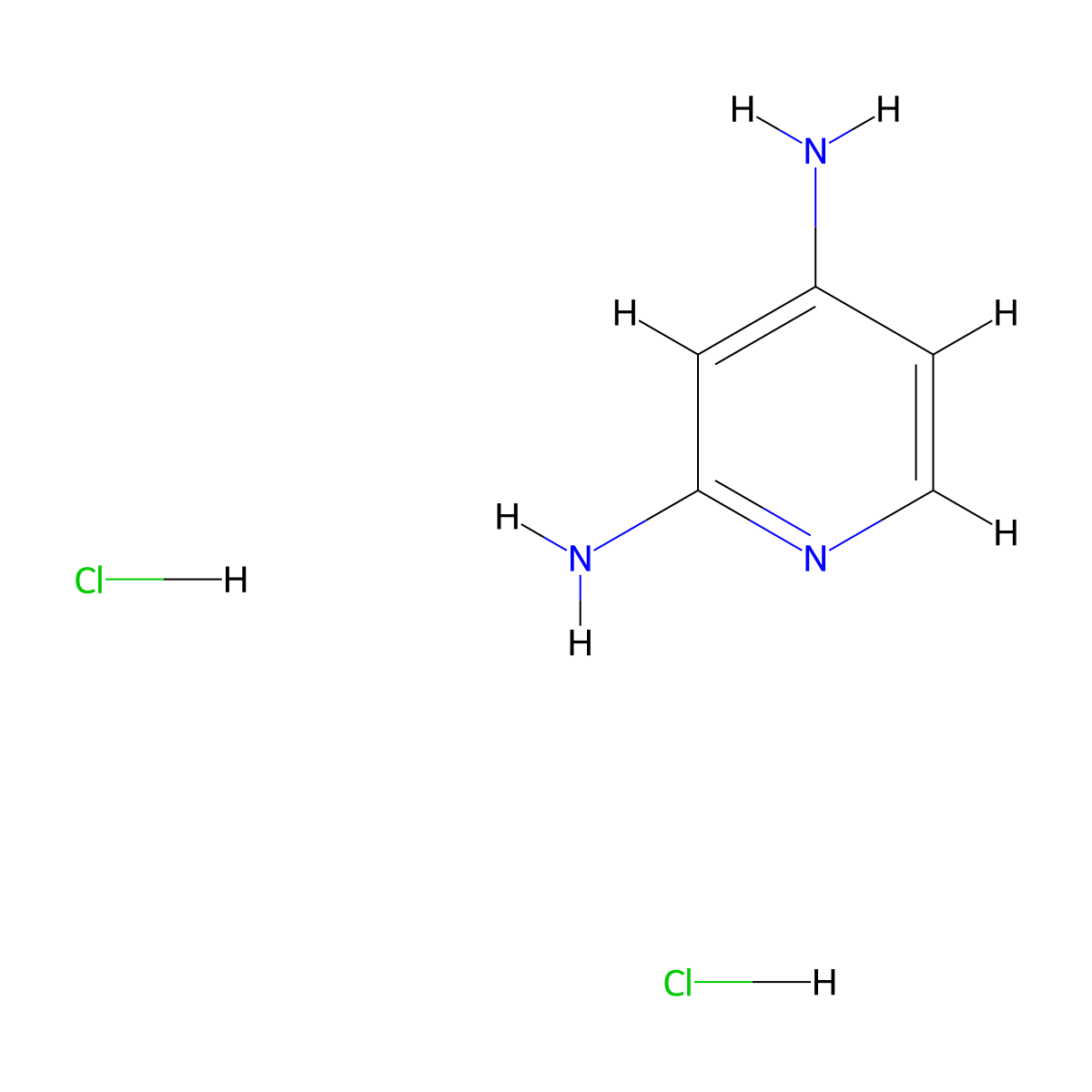Pyridine-2,4-diamine Dihydrochloride molecular structure, CAS 179555-09-0