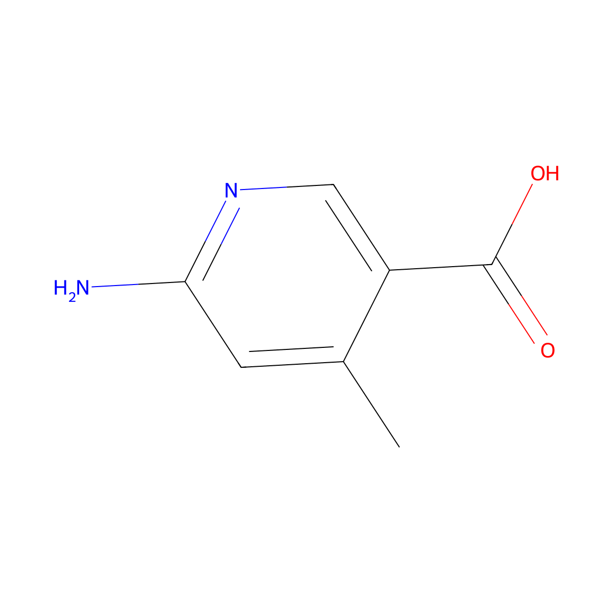 6-Amino-4-methylnicotinic acid molecular structure, CAS 179555-11-4