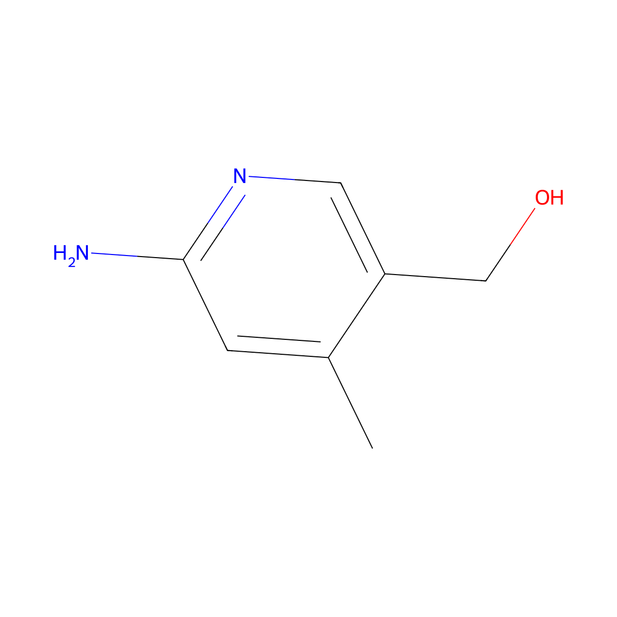 (6-Amino-4-methylpyridin-3-yl)methanol molecular structure, CAS 179555-15-8