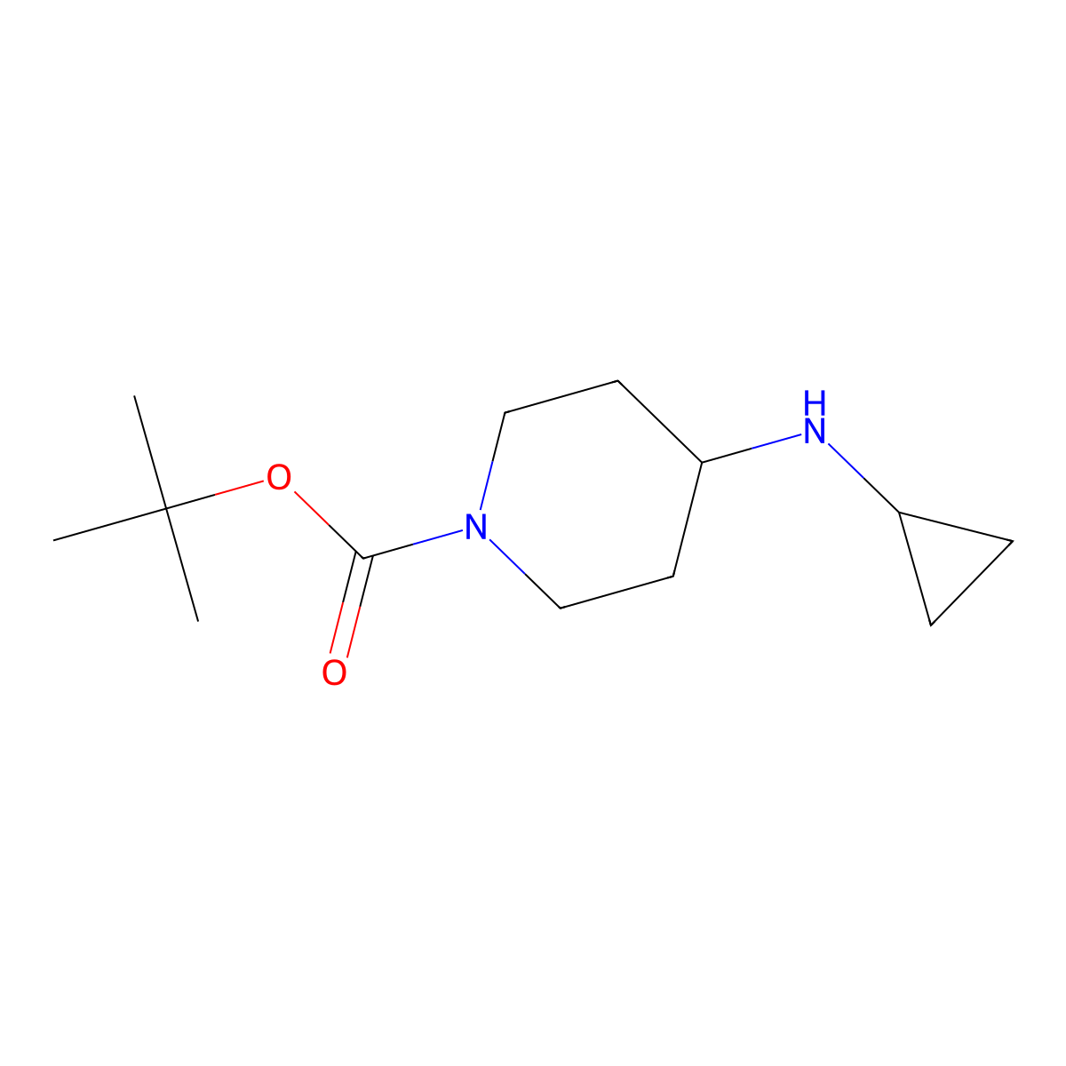 tert-Butyl 4-(cyclopropylamino)piperidine-1-carboxylate molecular structure, CAS 179557-01-8