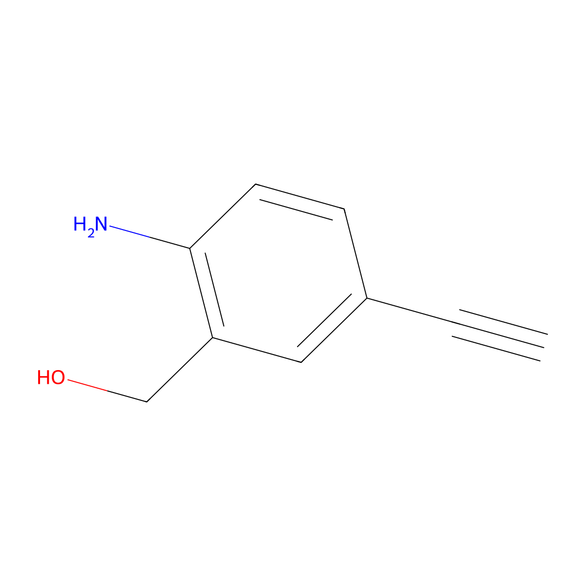 (2-Amino-5-ethynylphenyl)methanol molecular structure, CAS 1795611-99-2
