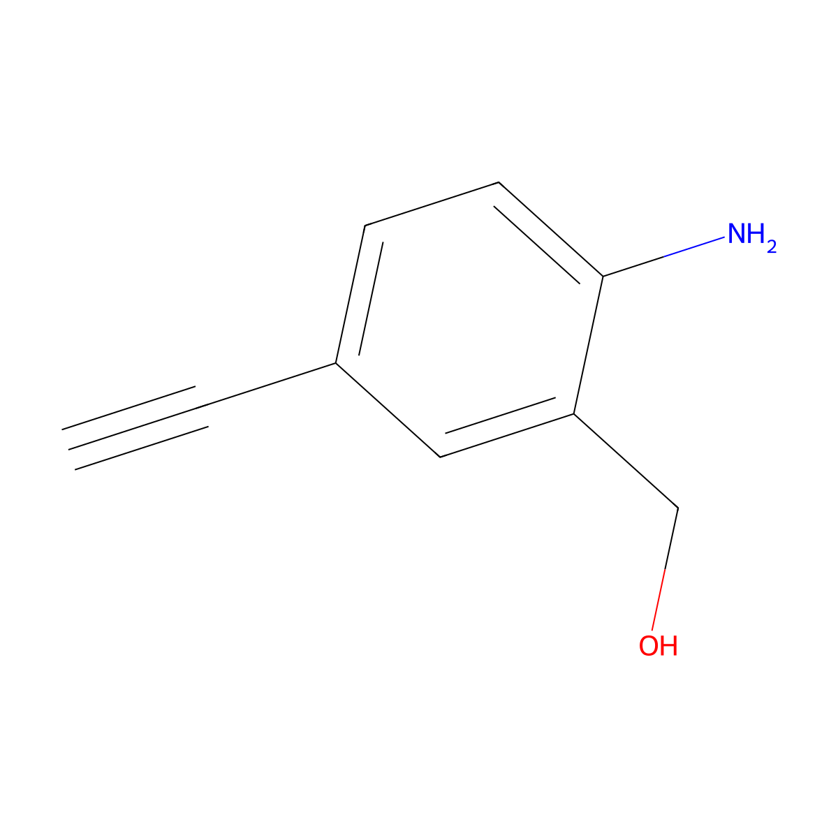 (2-Amino-5-ethynylphenyl)methanol molecular structure, CAS 1795611-99-2
