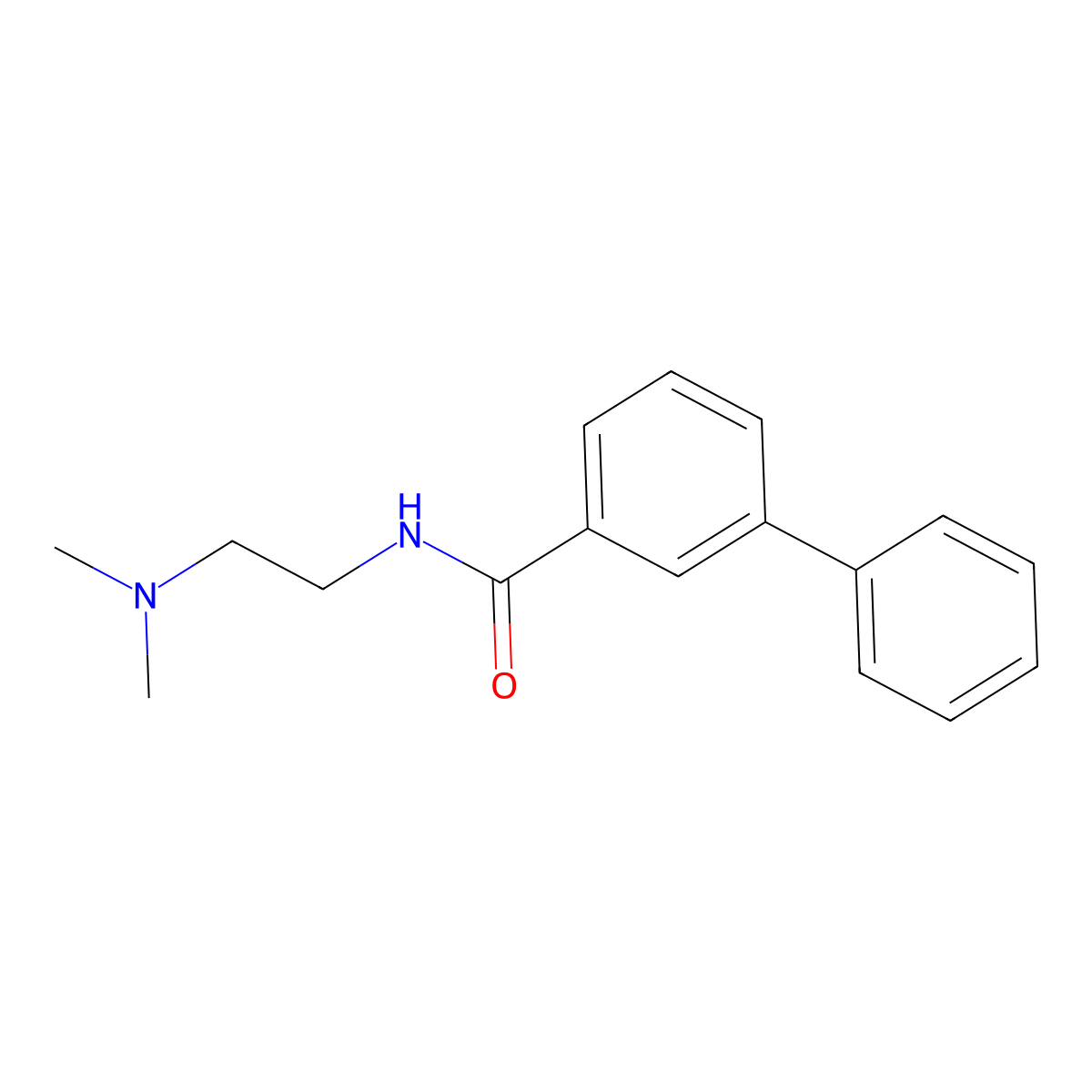 N-[2-(Dimethylamino)ethyl][1,1'-biphenyl]-3-carboxamide molecular structure, CAS 1795643-08-1