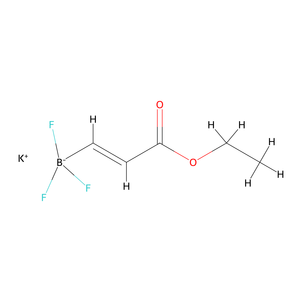 Potassium (E)-(3-ethoxy-3-oxoprop-1-en-1-yl)trifluoroborate molecular structure, CAS 1795770-77-2